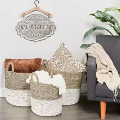 Gray Metal Laundry Room Wall Plaque