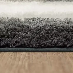 Gray Ombre Border Bath Mat, 2x3