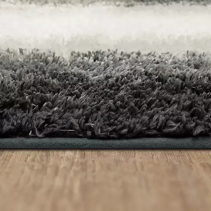 Gray Ombre Border Bath Mat, 2x3