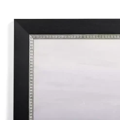 Gray Peaceful Abstract Framed Art Print