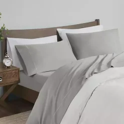 Gray Pima Cotton Sateen 4-pc. King Sheet Set