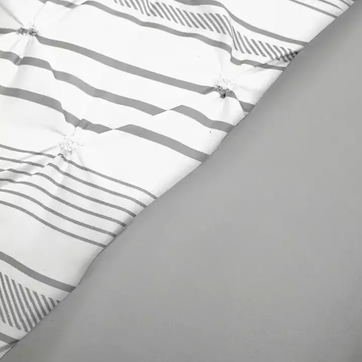 Gray Pintuck Stripe King 5-pc. Comforter Set