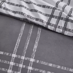 Gray Plaid Dayton 3-pc. King Comforter Set
