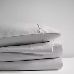 Gray Rich Cooling Cotton Queen Sheet Set