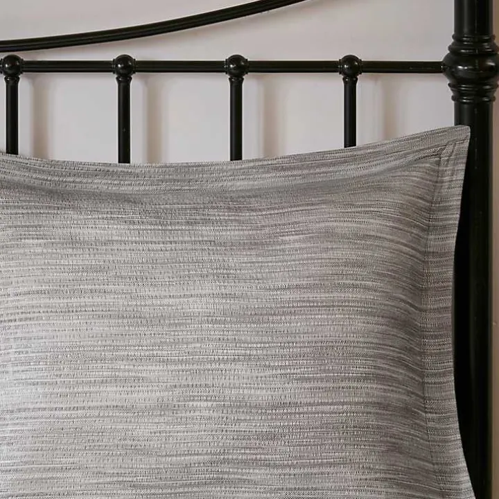 Gray Seersucker 7-pc. King Comforter Set