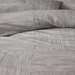 Gray Seersucker 7-pc. King Comforter Set