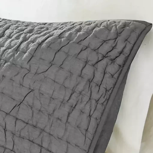 Gray Serene Quilted 3-pc. King Coverlet Set