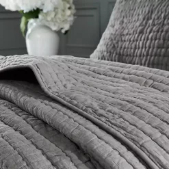 Gray Serene Quilted 3-pc. King Coverlet Set
