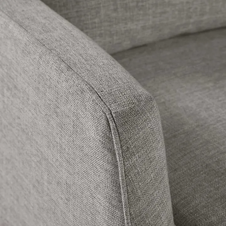 Gray Skirted Swivel Martha Stewart Accent Chair