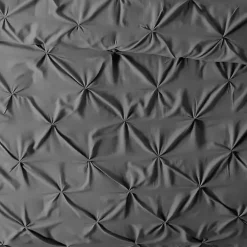 Gray Soft Pinched 3-pc. Queen Duvet Cover Set