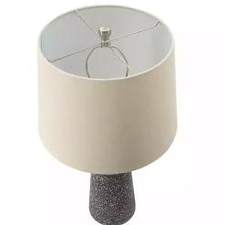 Gray Speckled Stone Table Lamp