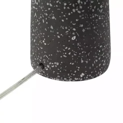 Gray Speckled Stone Table Lamp