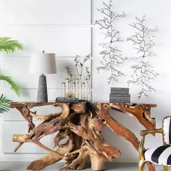 Gray Speckled Stone Table Lamp