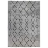 Gray Striped Diamond Area Rug, 8x10