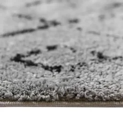 Gray Striped Diamond Area Rug, 8x10