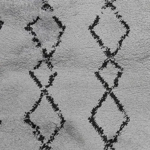 Gray Striped Diamond Area Rug, 8x10