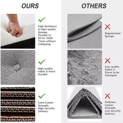 Gray Tufted Britt Accent Chair