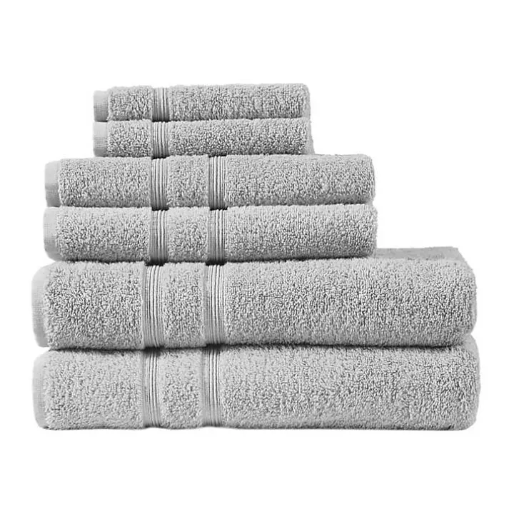 Gray Turkish Cotton 6-pc. Towel Set