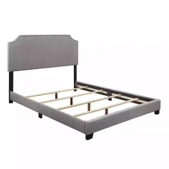 Gray Upholstered Channing King Bed