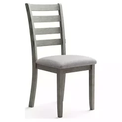 Gray Upholstered Lucas Dining Chairs, Set of 2