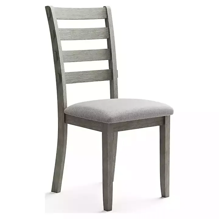 Gray Upholstered Lucas Dining Chairs, Set of 2