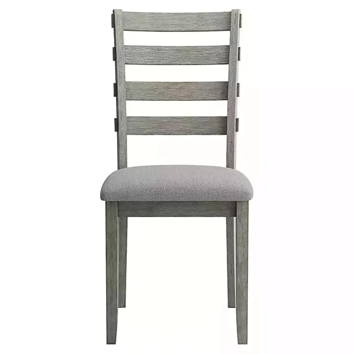Gray Upholstered Lucas Dining Chairs, Set of 2