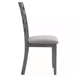 Gray Upholstered Lucas Dining Chairs, Set of 2