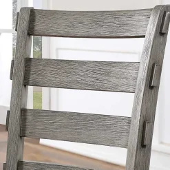 Gray Upholstered Lucas Dining Chairs, Set of 2