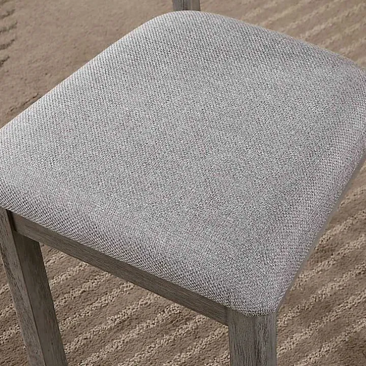 Gray Upholstered Lucas Dining Chairs, Set of 2