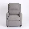 Gray Upholstered Rowan Push Back Recliner