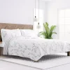 Gray Vines Reversible 2-pc. Twin Quilt Set
