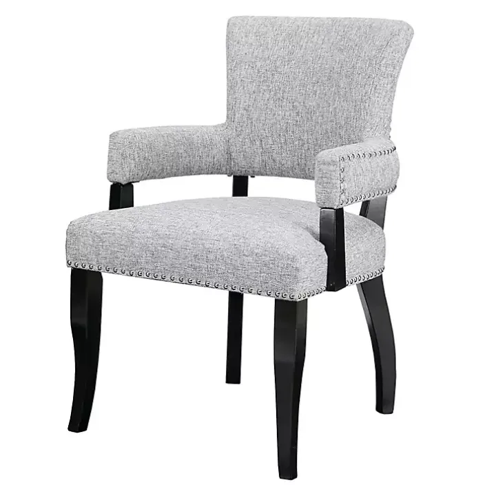 Gray Warms Nailhead Trim Dining Chair