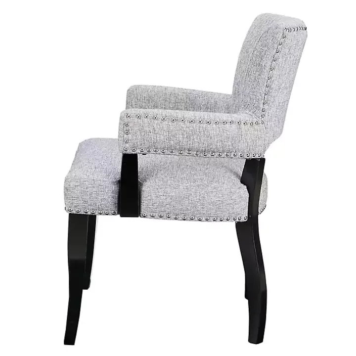 Gray Warms Nailhead Trim Dining Chair