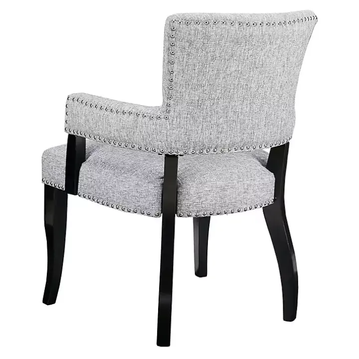 Gray Warms Nailhead Trim Dining Chair