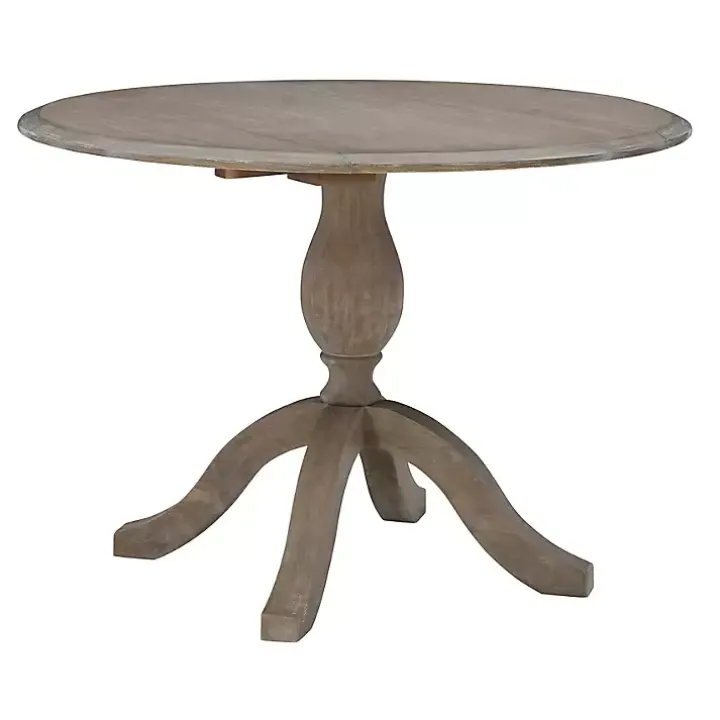 Gray Wash Drop Leaf Dining Table
