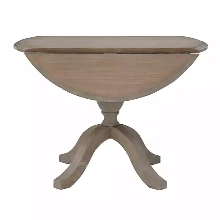Gray Wash Drop Leaf Dining Table