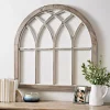 Gray Weathered Arch Wood Wall Plaque