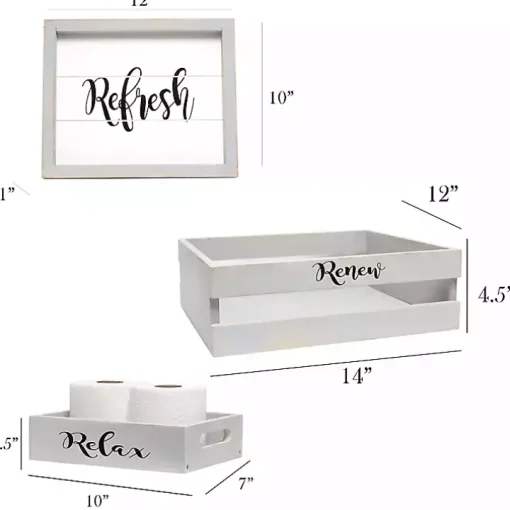 Graywash 3-pc. Bathroom Accessories Set