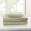 Green Gingham 4-pc. Queen Sheet Set