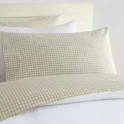 Green Gingham 3-pc. Twin Sheet Set