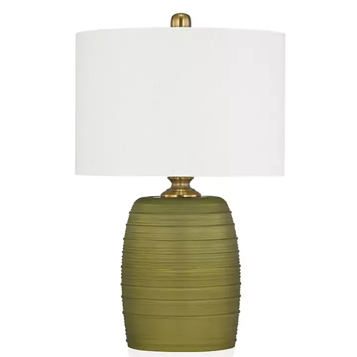 Green Glass Fiola Table Lamp
