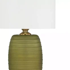 Green Glass Fiola Table Lamp