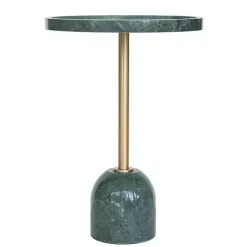 Green Marble & Gold Cocktail Table