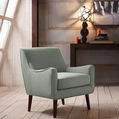 Green Mid-Century Modern Accent Chair