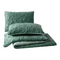 Green Secret Garden 3-pc. Full/Queen Quilt Set