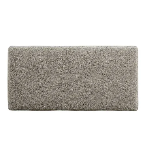 Greige Sherpa & Pine Rectangle Storage Ottoman