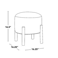 Grey Michelle Ottoman