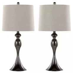 Gunmetal Ashland Table Lamps, Set of 2