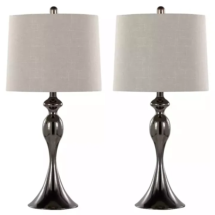 Gunmetal Ashland Table Lamps, Set of 2