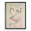 Hair Rollers Patent Framed Art Print